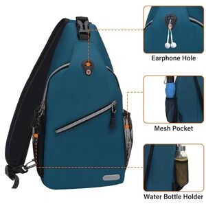 MOSISO Sling Backpack, Multipurpose Crossbody Shoulder Bag Travel Hiking Daypack